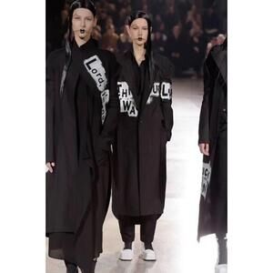 Yohji Yamamoto 2016 Runway Long Painted Coat